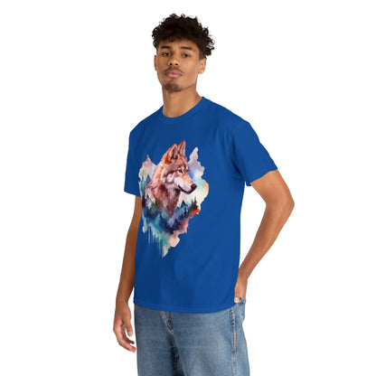 Wolf Double Exposure T-shirt