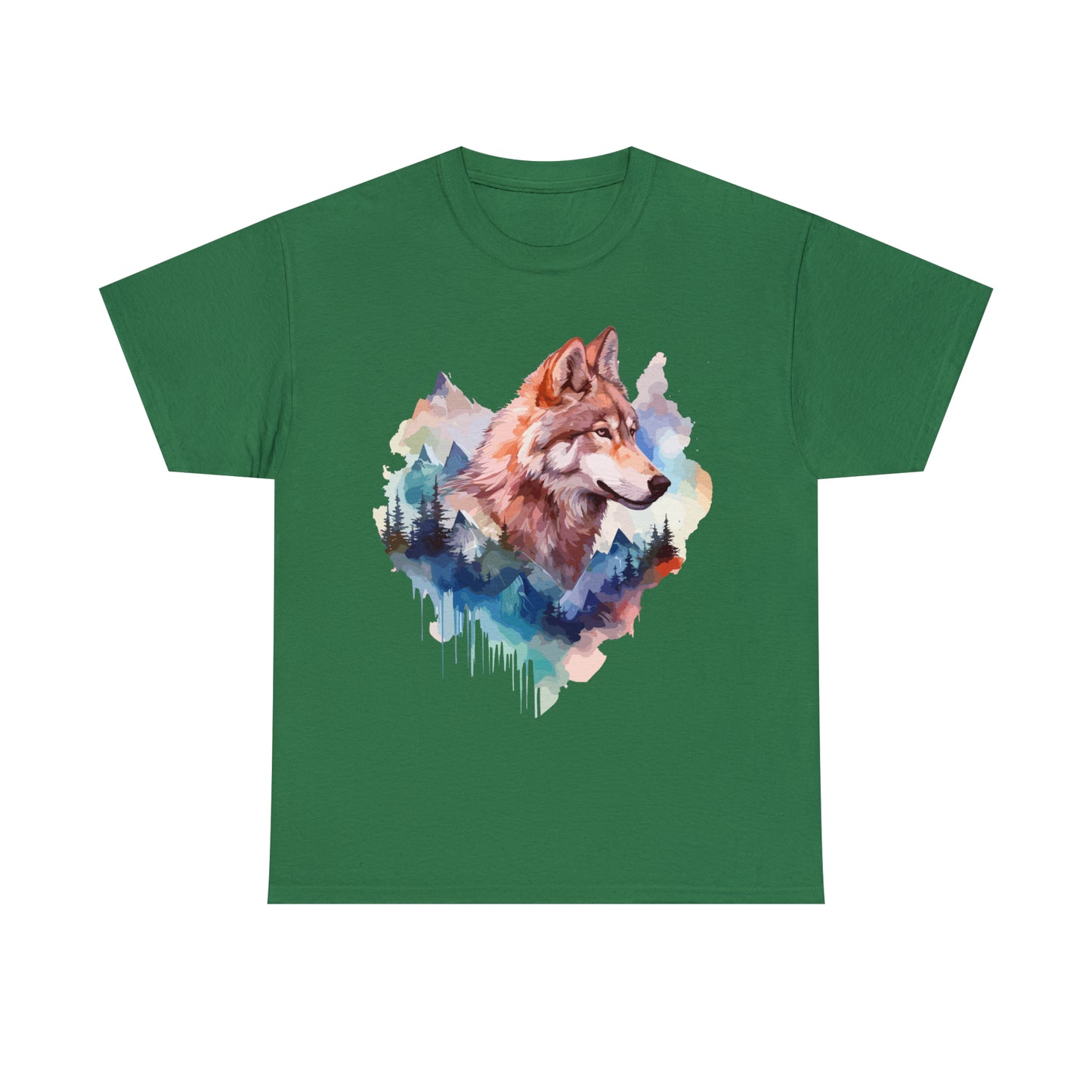 Wolf Double Exposure T-shirt