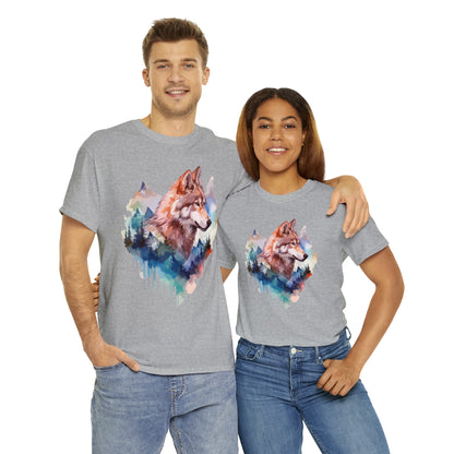 Wolf Double Exposure T-shirt