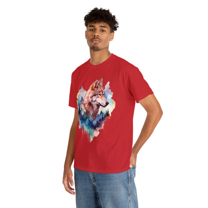 Wolf Double Exposure T-shirt