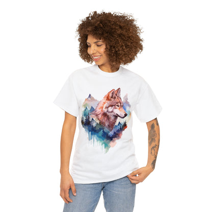 Wolf Double Exposure T-shirt