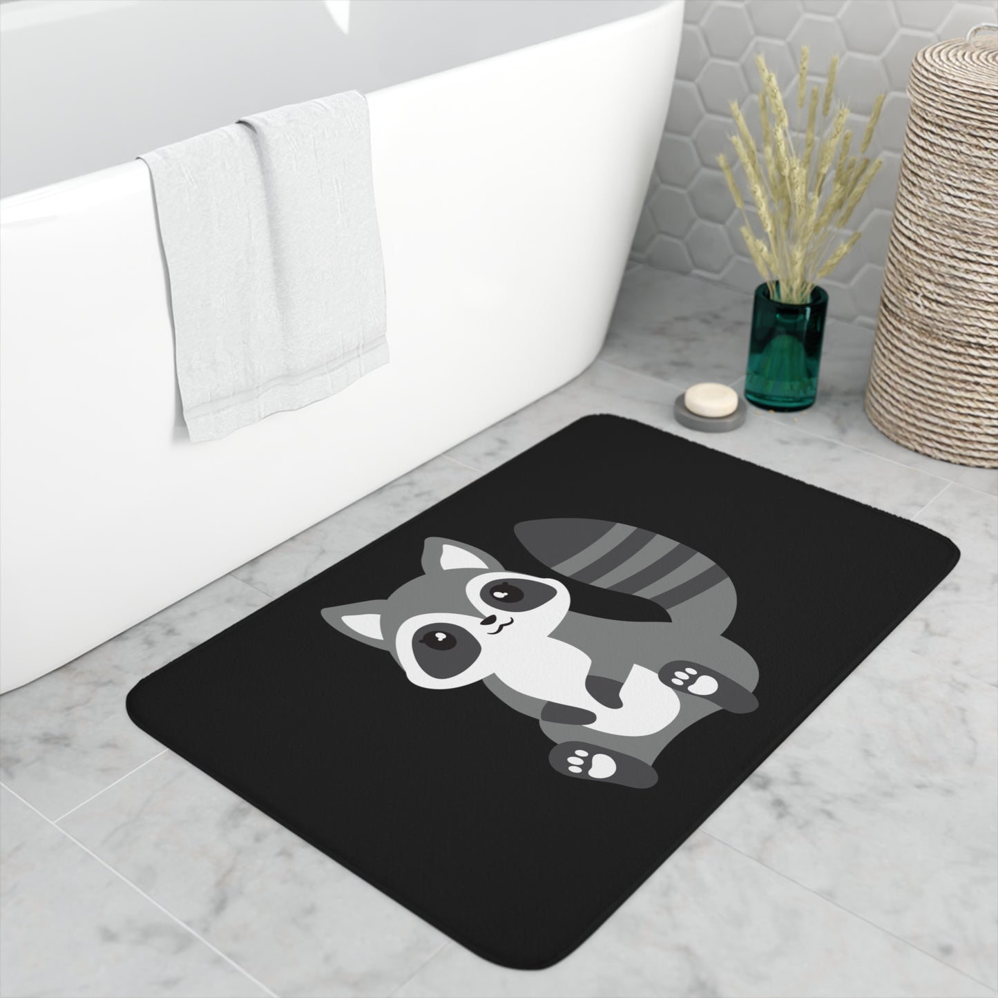 Raccoon Memory Foam Bath Mat