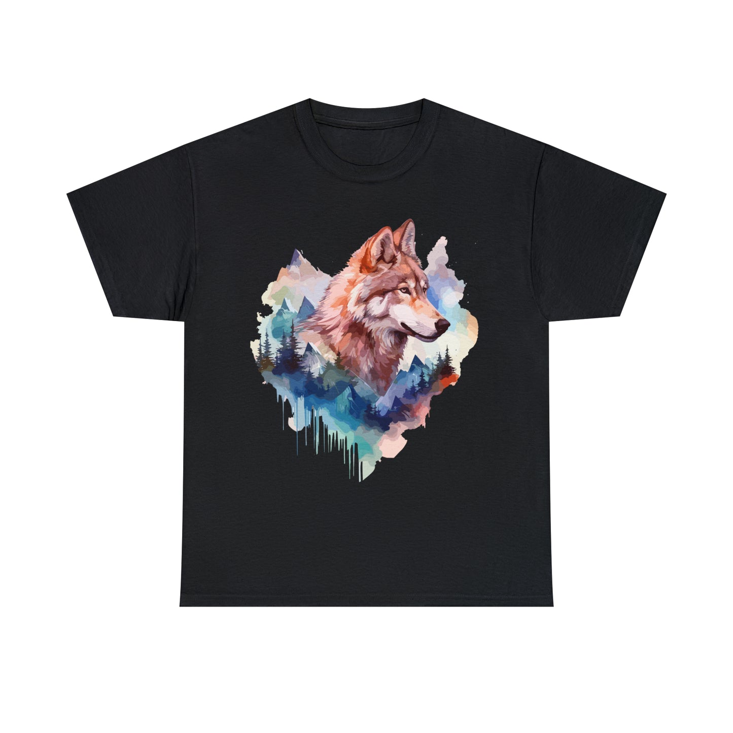 Wolf Double Exposure T-shirt