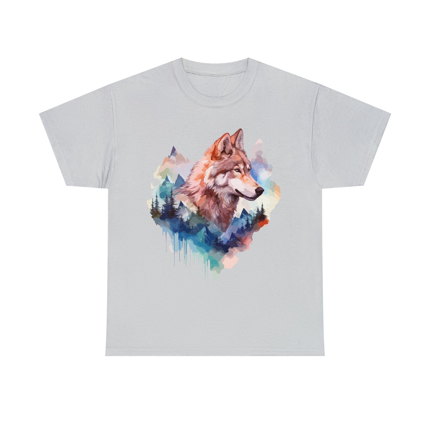 Wolf Double Exposure T-shirt