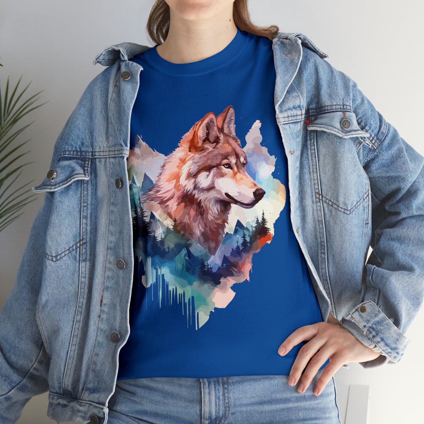 Wolf Double Exposure T-shirt