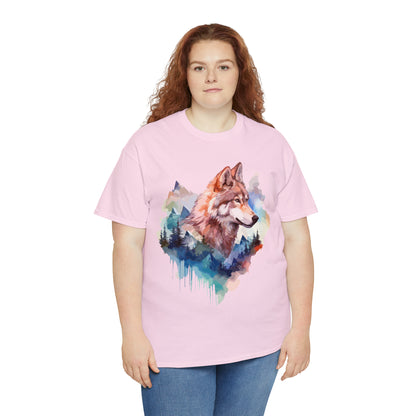 Wolf Double Exposure T-shirt