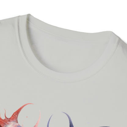 Cosmic Horror Dark Fairies Watercolor Art Tee Shirt