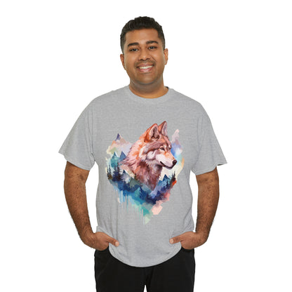 Wolf Double Exposure T-shirt