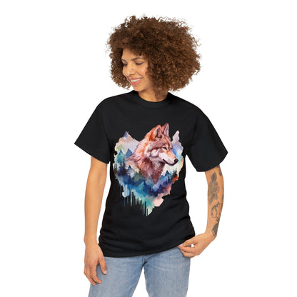 Wolf Double Exposure T-shirt