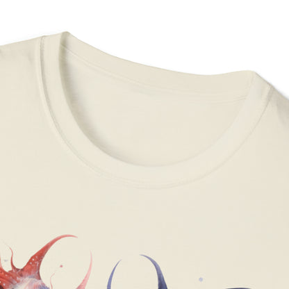 Cosmic Horror Dark Fairies Watercolor Art Tee Shirt