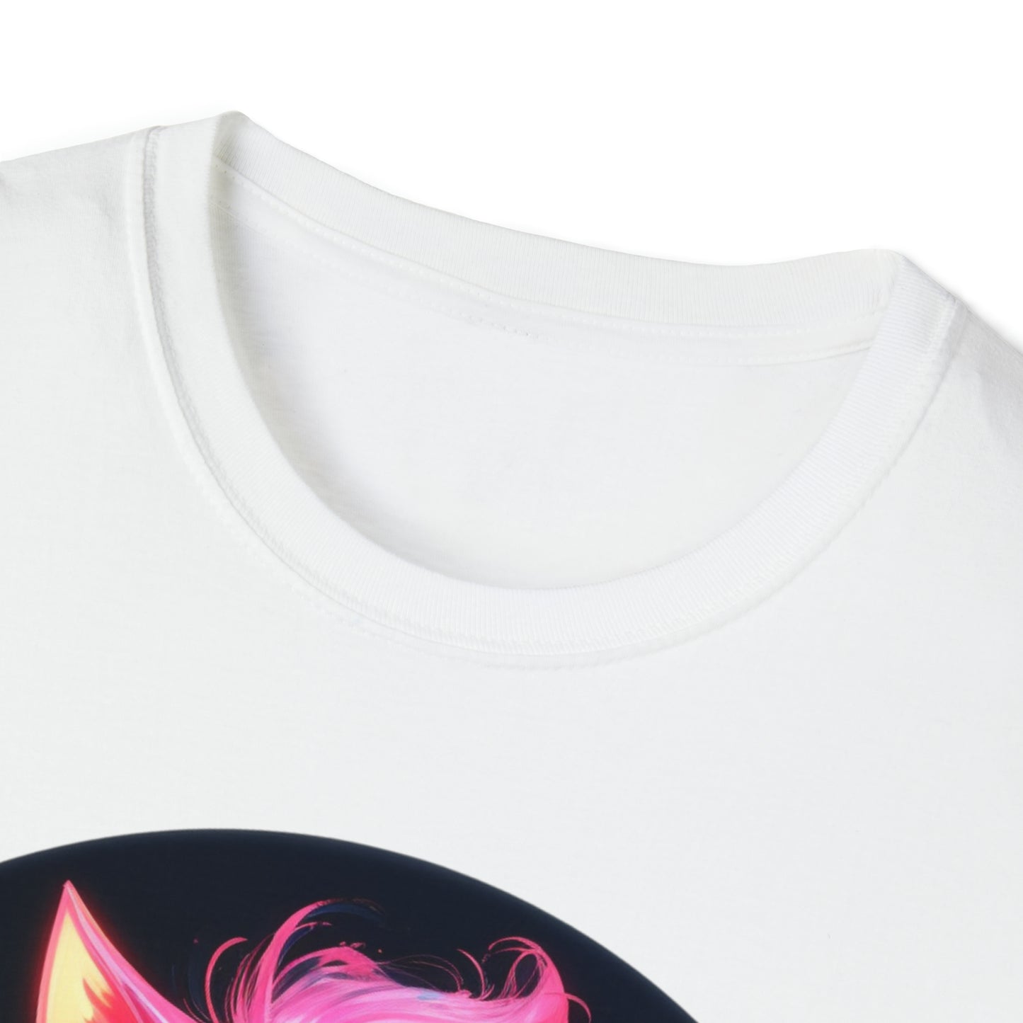 Neon Art Style Cat Girl TShirt,  Neon Art, For Her,  Cat Lover