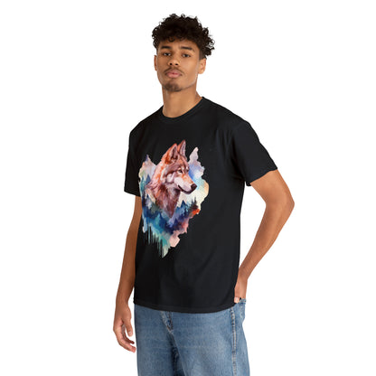 Wolf Double Exposure T-shirt