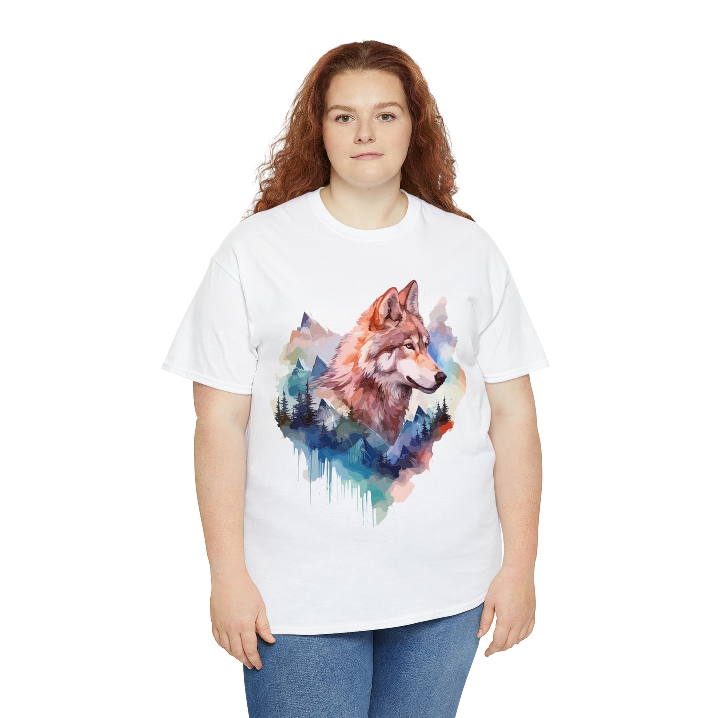 Wolf Double Exposure T-shirt