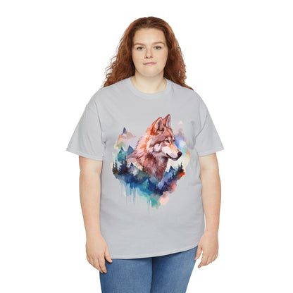 Wolf Double Exposure T-shirt