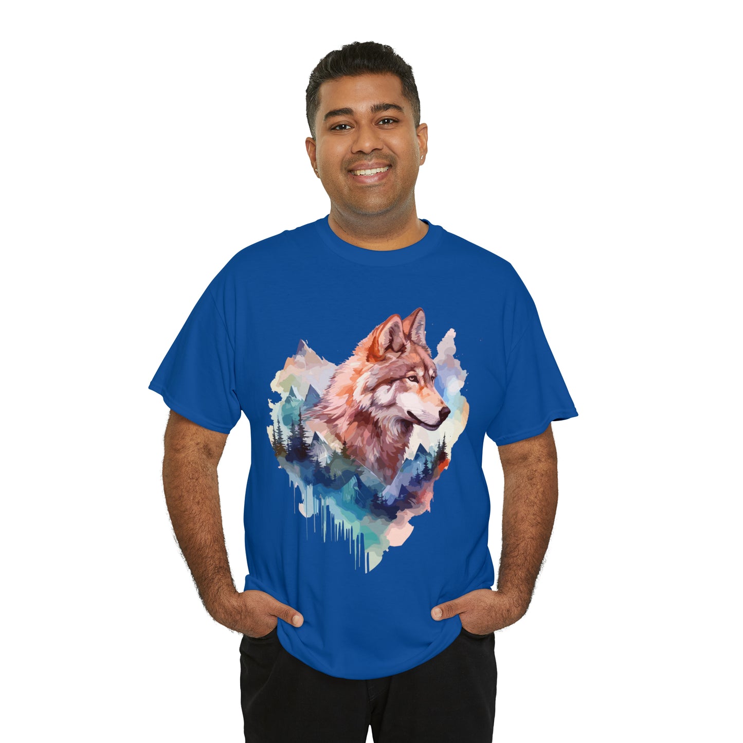 Wolf Double Exposure T-shirt