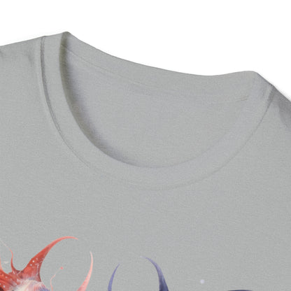 Cosmic Horror Dark Fairies Watercolor Art Tee Shirt