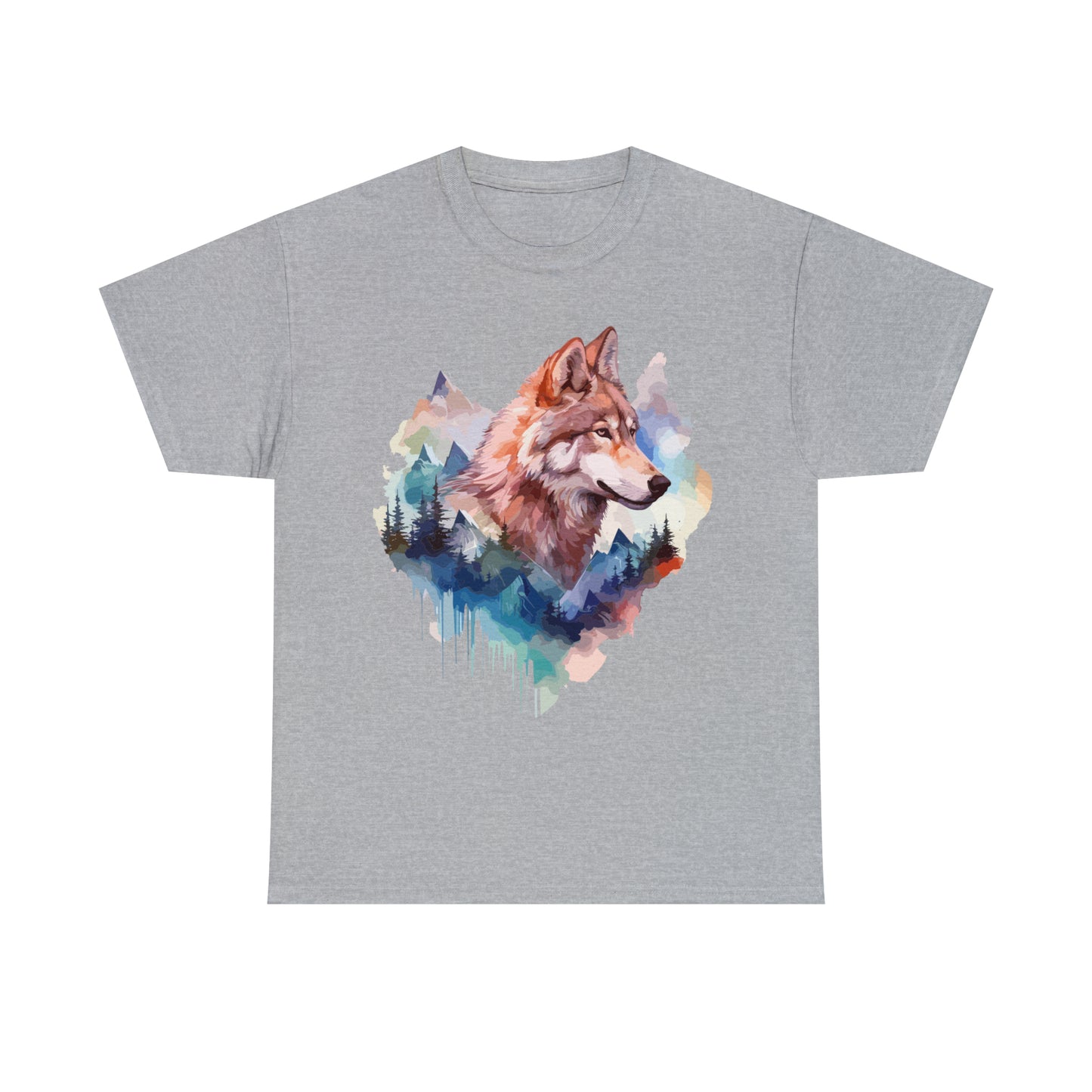 Wolf Double Exposure T-shirt