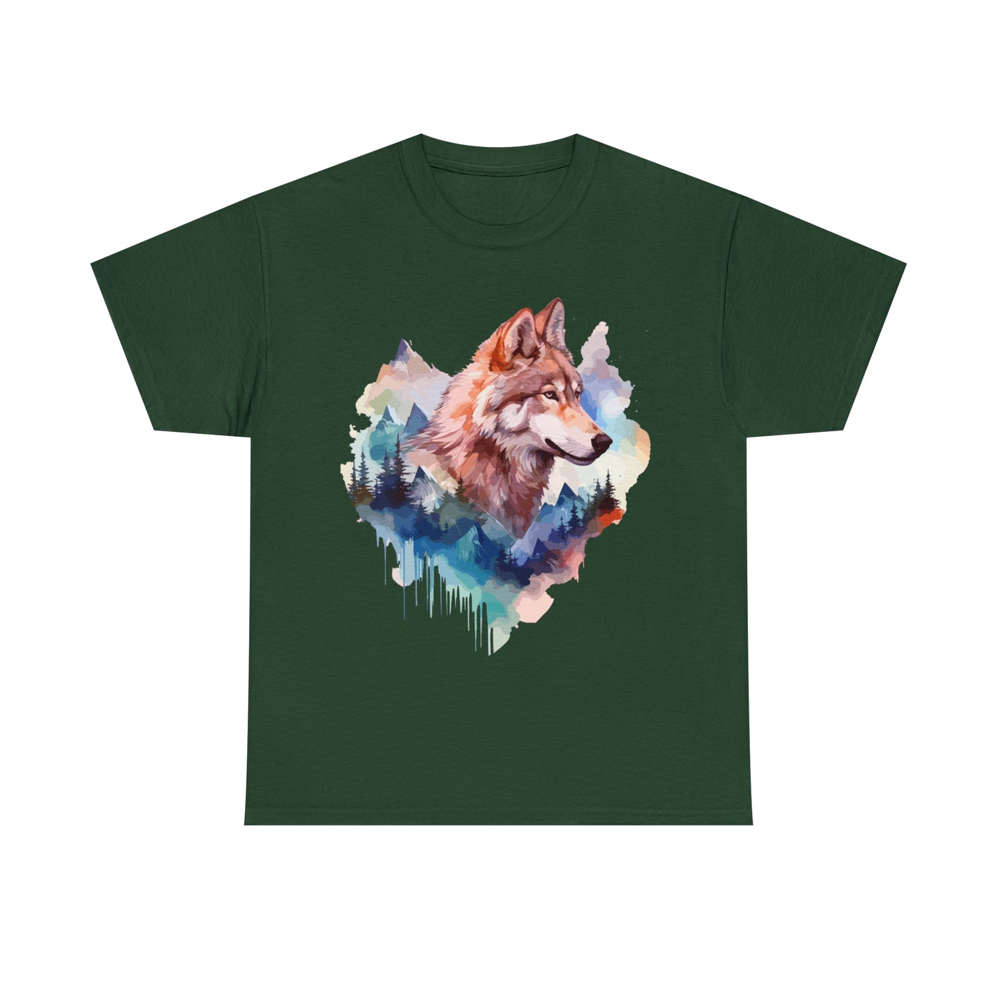 Wolf Double Exposure T-shirt