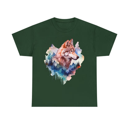 Wolf Double Exposure T-shirt