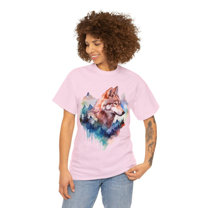 Wolf Double Exposure T-shirt