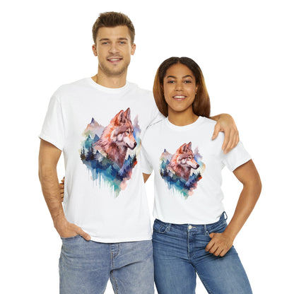 Wolf Double Exposure T-shirt