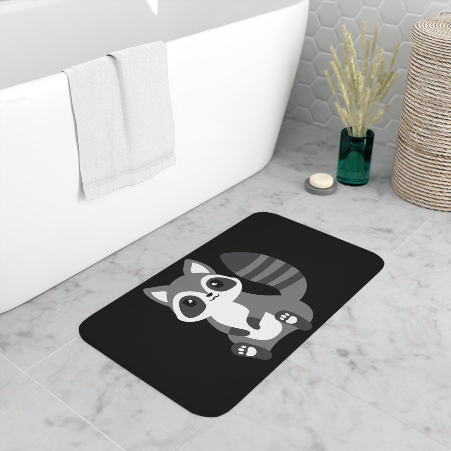 Raccoon Memory Foam Bath Mat