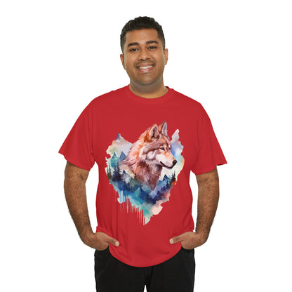 Wolf Double Exposure T-shirt