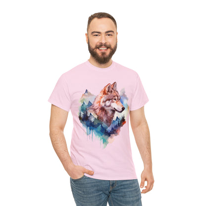 Wolf Double Exposure T-shirt