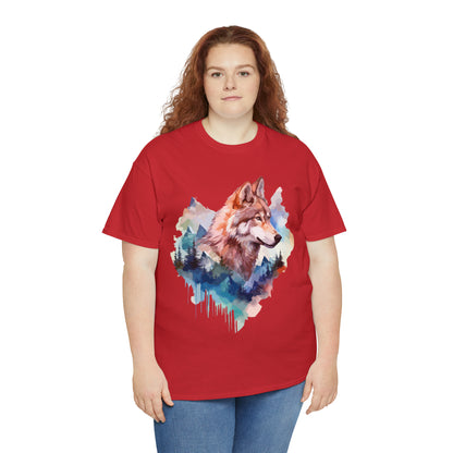 Wolf Double Exposure T-shirt