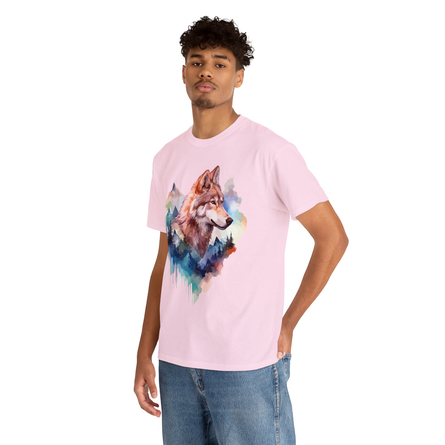 Wolf Double Exposure T-shirt