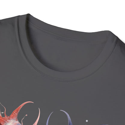 Cosmic Horror Dark Fairies Watercolor Art Tee Shirt