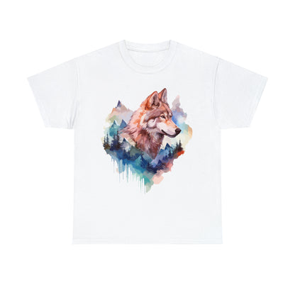 Wolf Double Exposure T-shirt