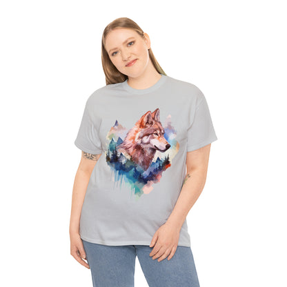 Wolf Double Exposure T-shirt