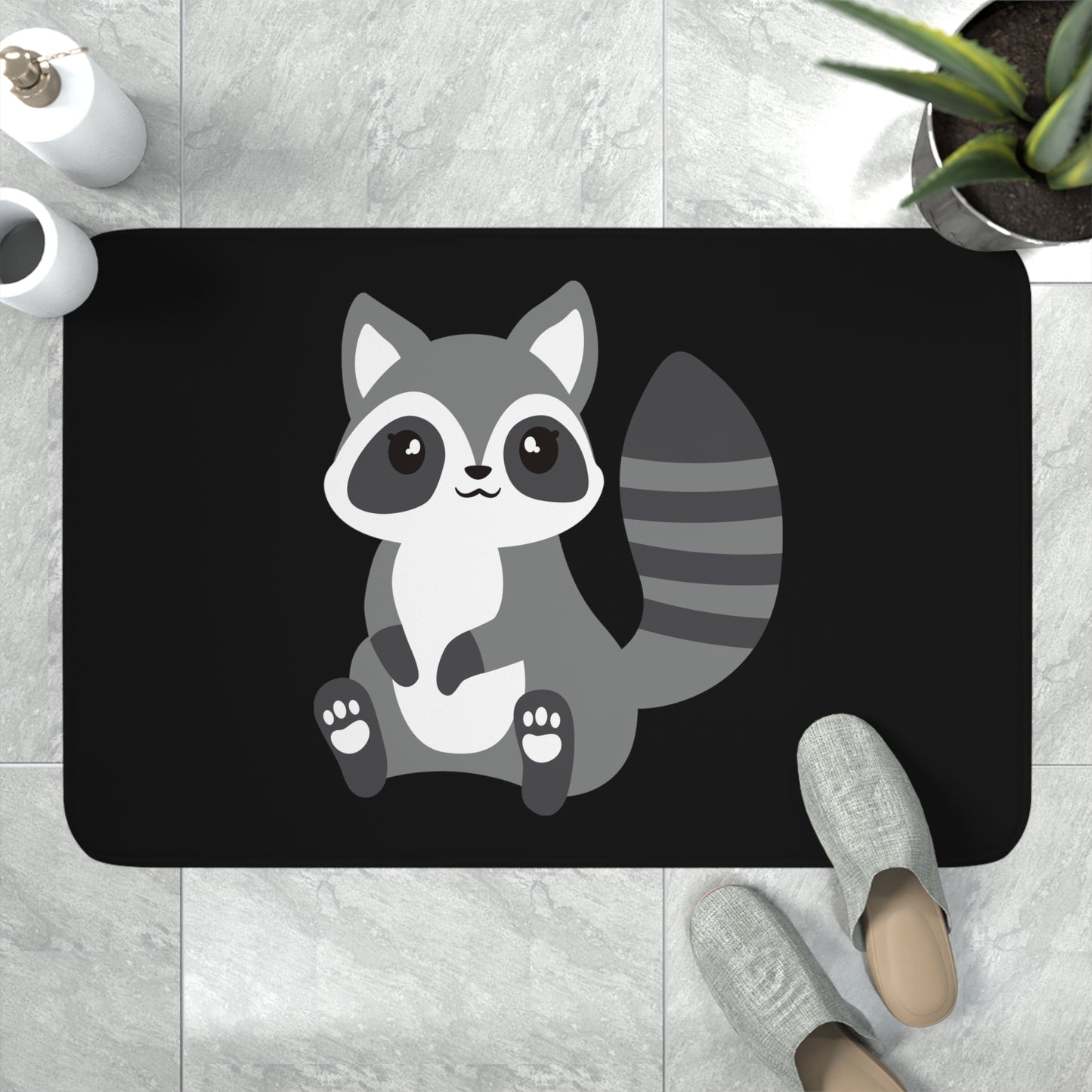 Raccoon Memory Foam Bath Mat