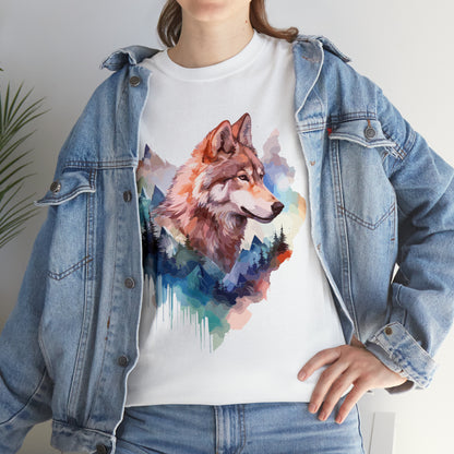 Wolf Double Exposure T-shirt