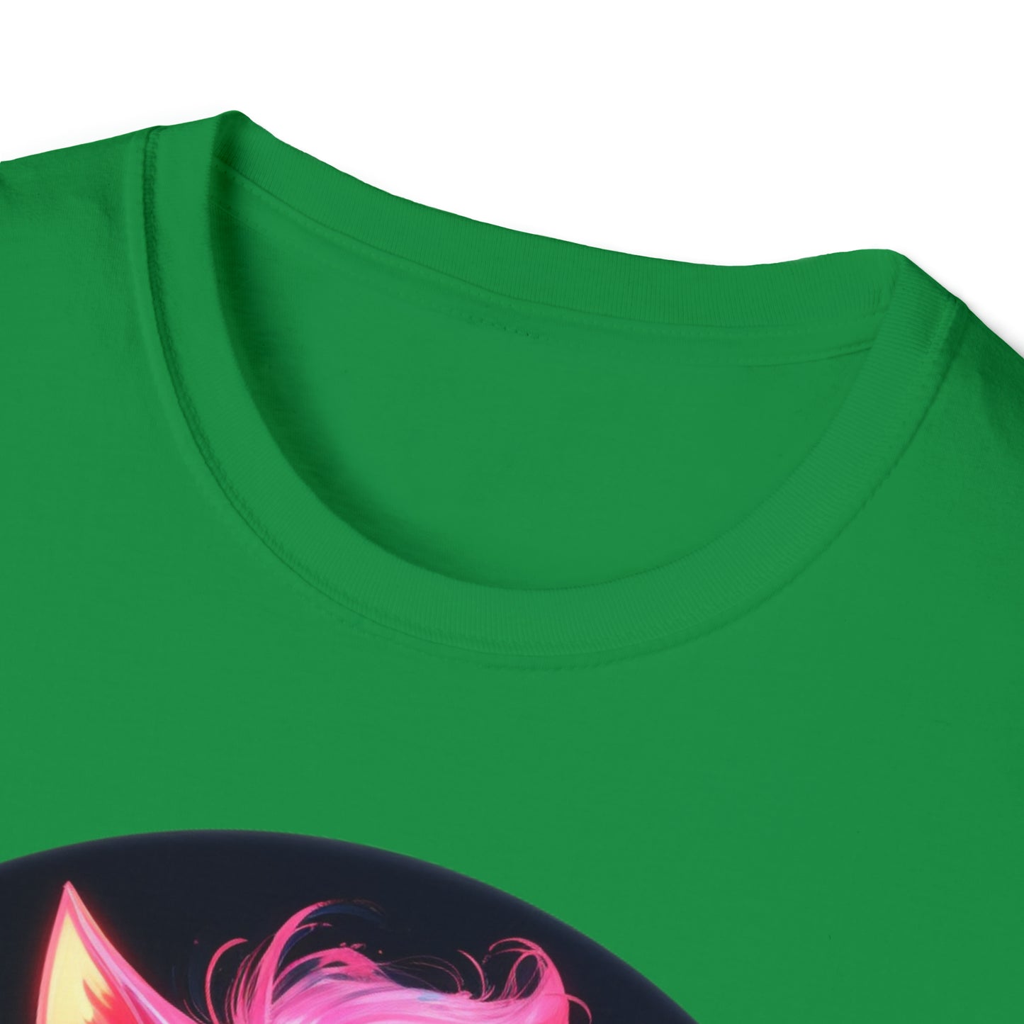 Neon Art Style Cat Girl TShirt,  Neon Art, For Her,  Cat Lover