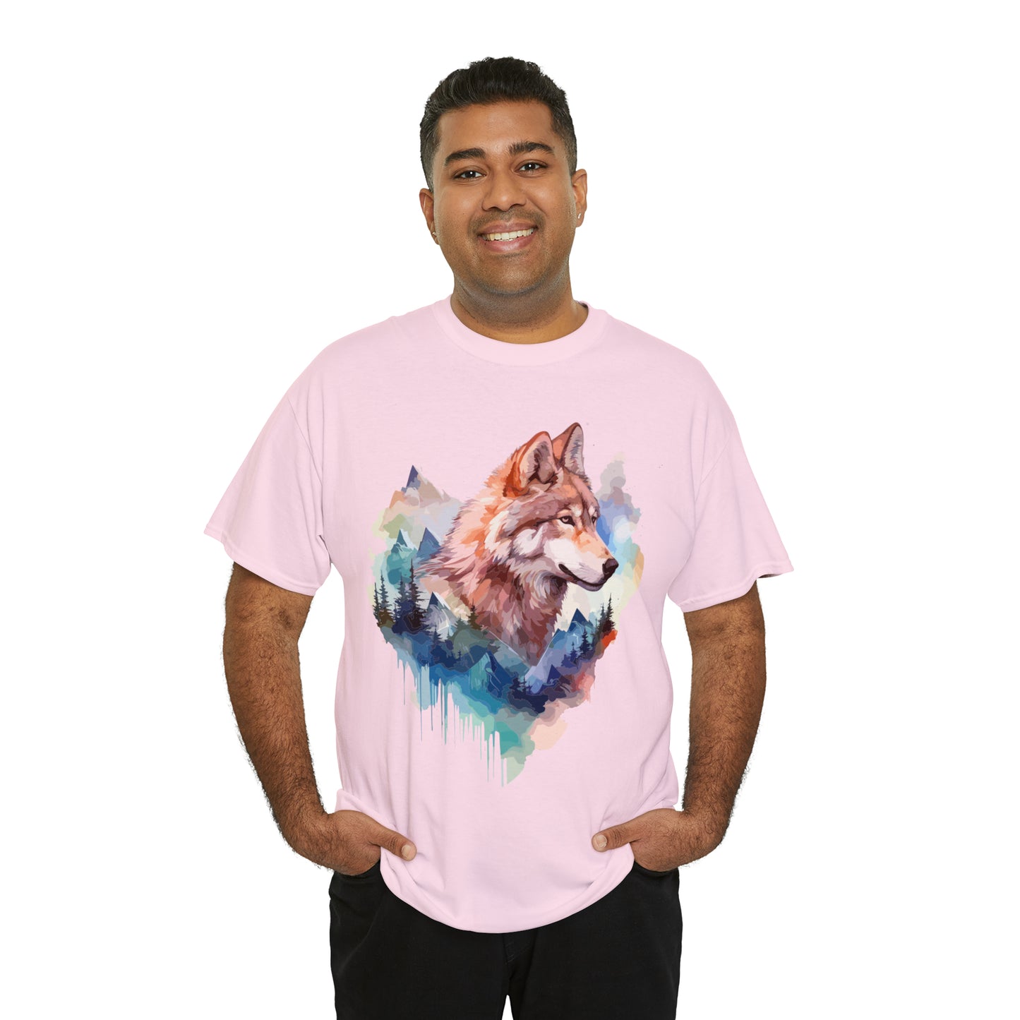 Wolf Double Exposure T-shirt