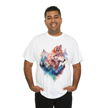 Wolf Double Exposure T-shirt