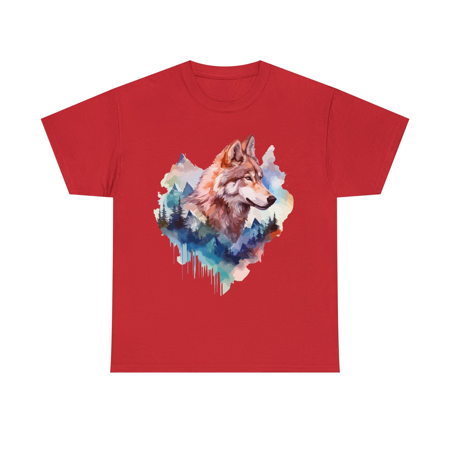 Wolf Double Exposure T-shirt