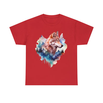 Wolf Double Exposure T-shirt