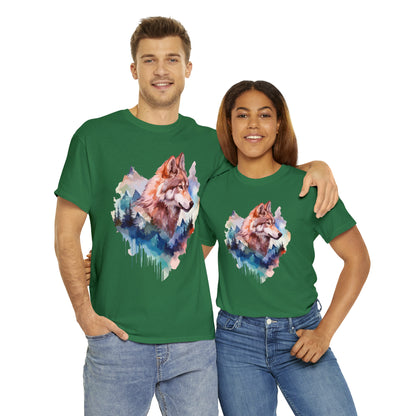 Wolf Double Exposure T-shirt