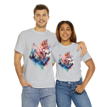 Wolf Double Exposure T-shirt