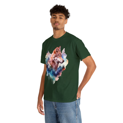 Wolf Double Exposure T-shirt